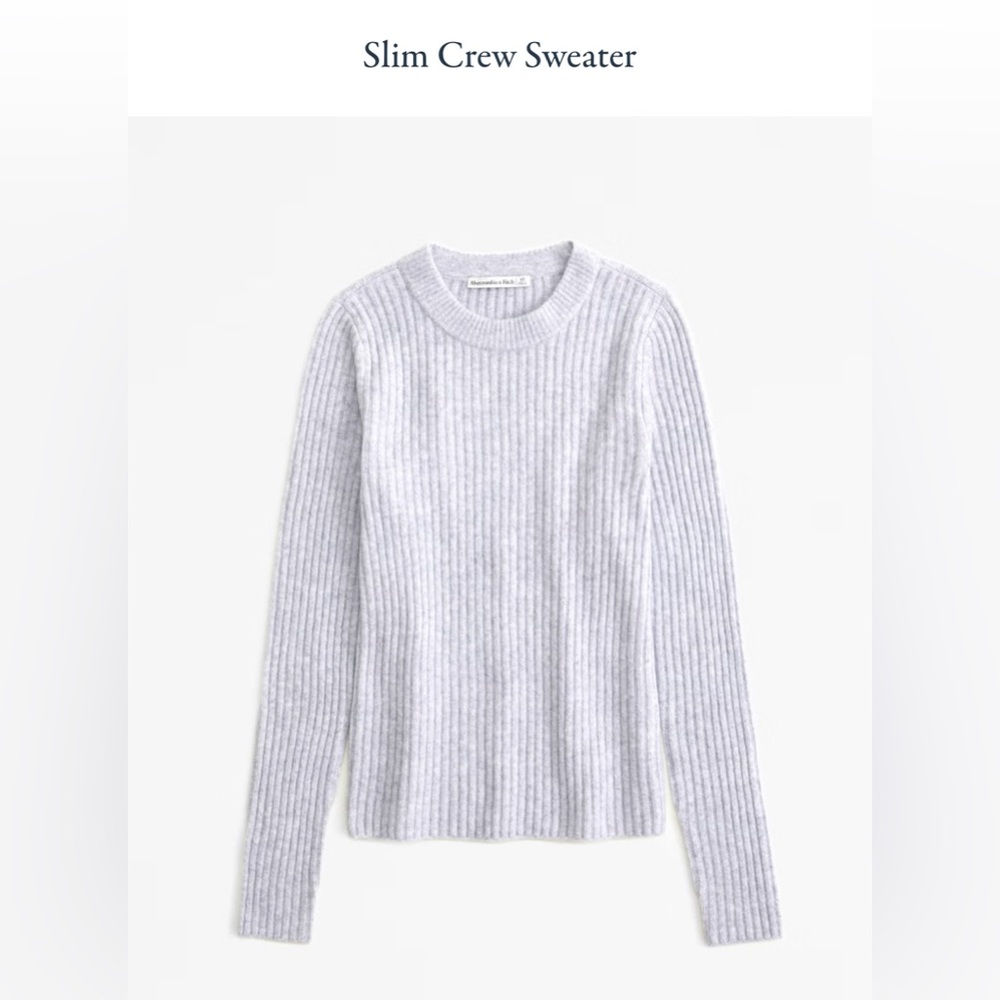 Slim Crew Knit Sweater - XS Abercrombie & Fitch